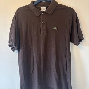 Lacoste Men's Polo Shirt in Deep Brown